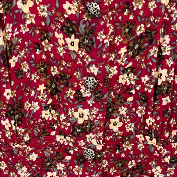 All That Jazz Women’s Vintage Cottagecore Floral Short Sleeve Prairie Dress - Picture 8 of 8